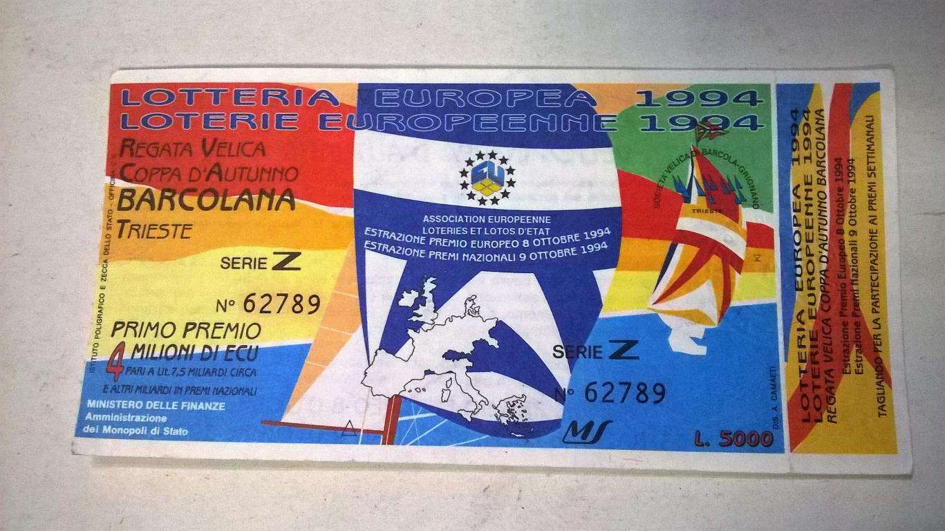 Giochi Lotteria 1994 Europea  